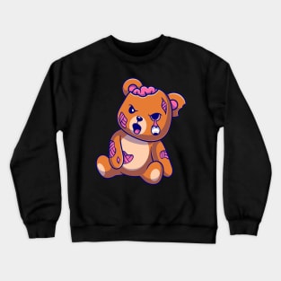 Angry Teddy Bear Crewneck Sweatshirt